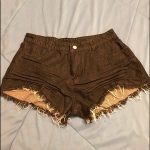Denim shorts